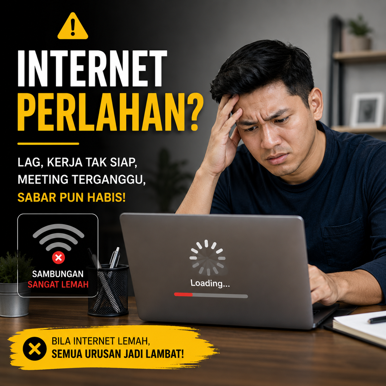 Internet perlahan