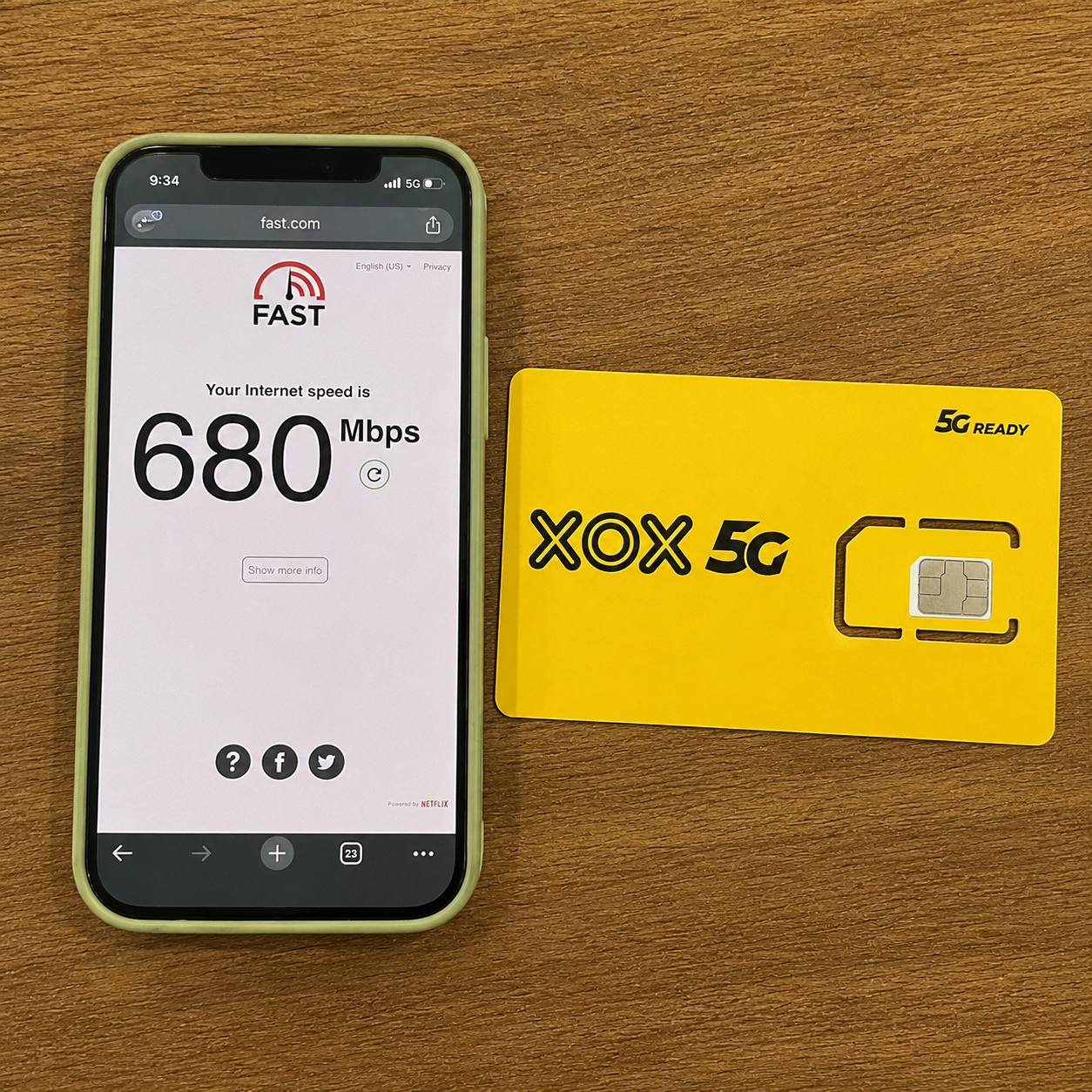 ONEXOX Prepaid dan ujian kelajuan 5G